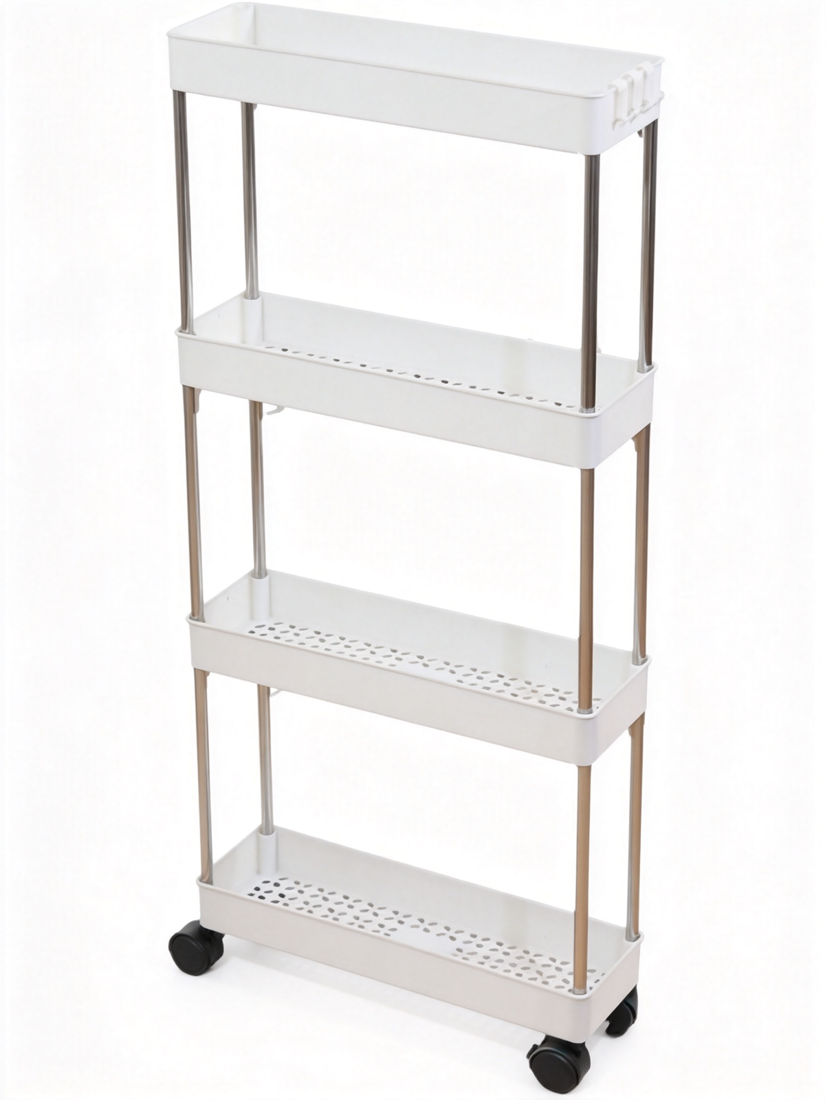 🏠 Home Essential | Durable Metal Storage Rack | Slim Space Saving Organizer