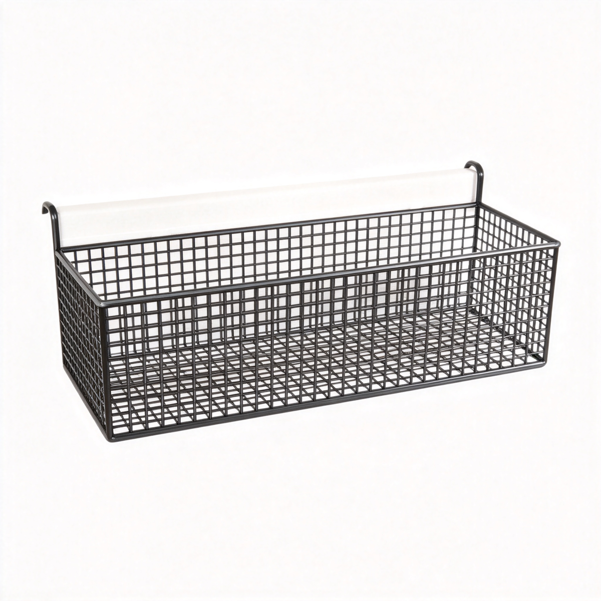 🛏️ Dorm Essential | Metal Grid Bedside Basket | Smart Space Saving Organizer