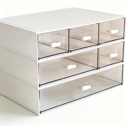 🗂️ Home Essential | Clear Acrylic Drawer Organizer | Modern Office Storage Solution