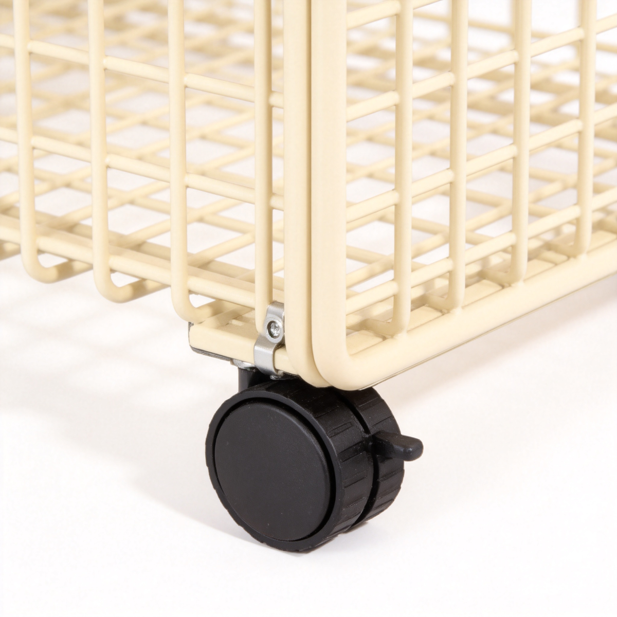 🧺 Home Essential | Durable Metal Storage Basket | Mobile Space Saving Organizer