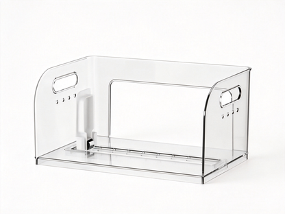 📚 Home Essential | Clear Acrylic Book Organizer | Modern Desktop Space Saver