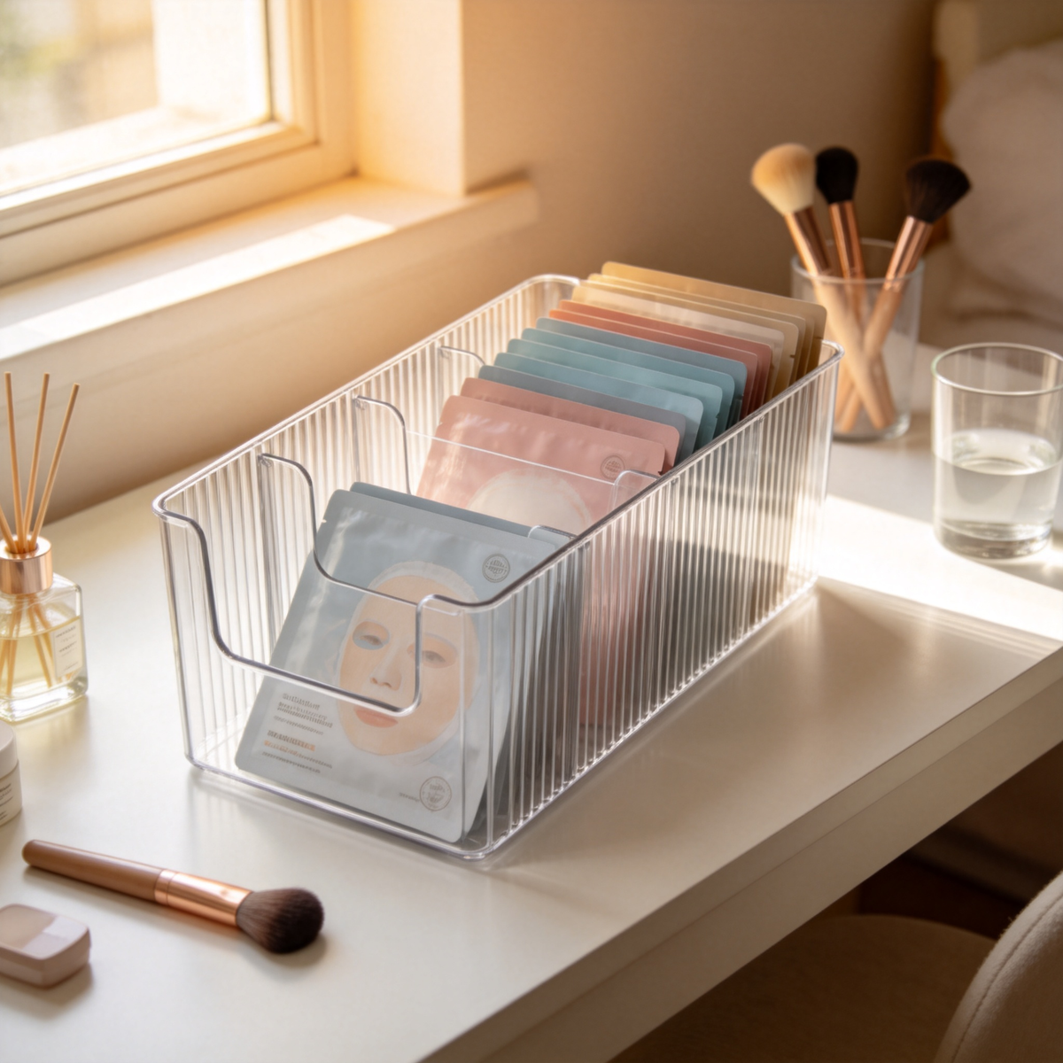 🧖 Beauty Essential | Clear Acrylic Skincare Organizer | Elegant Vanity Storage Solution