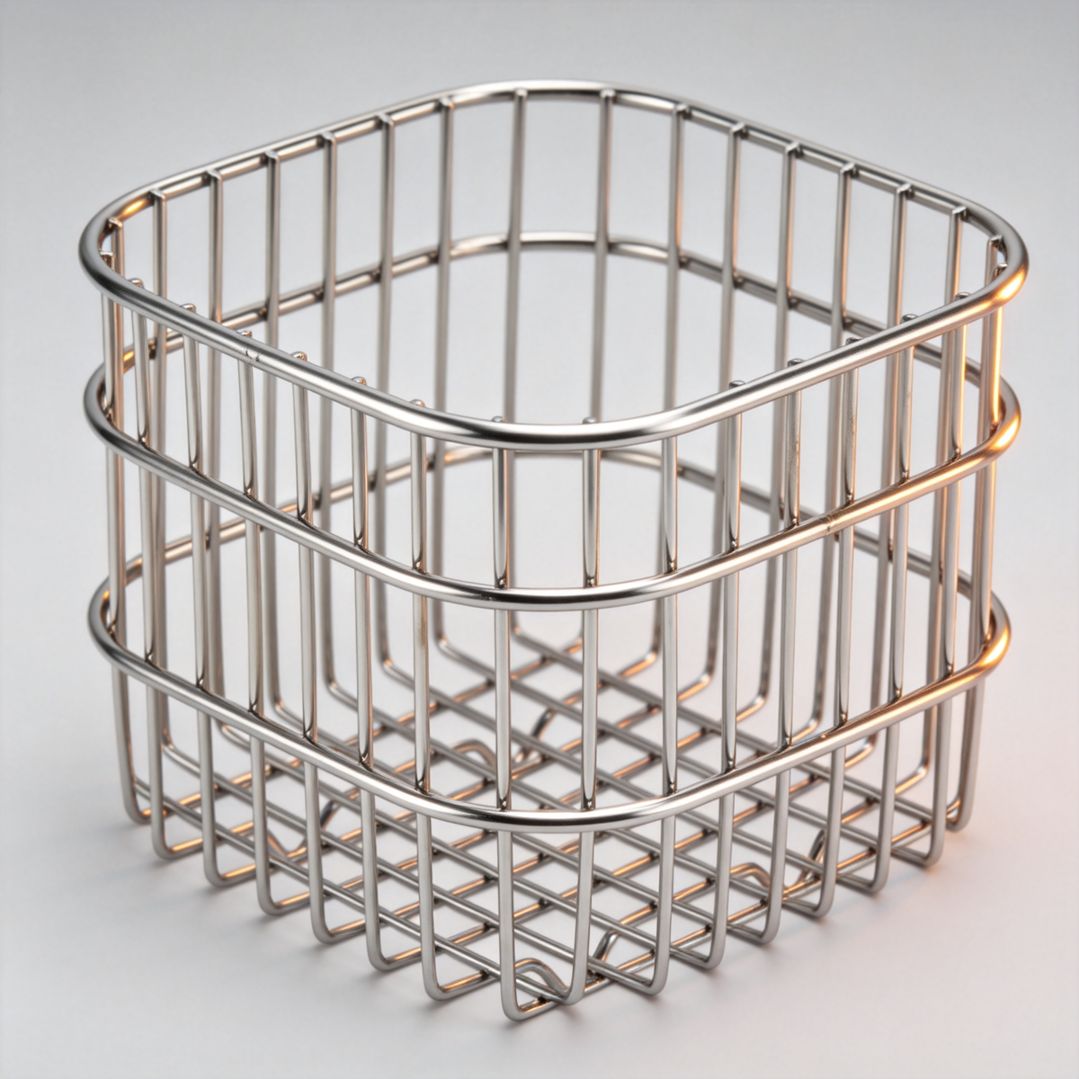 🪴 Home Essential | Premium Stainless Steel Organizer | Modern Desktop Storage Basket