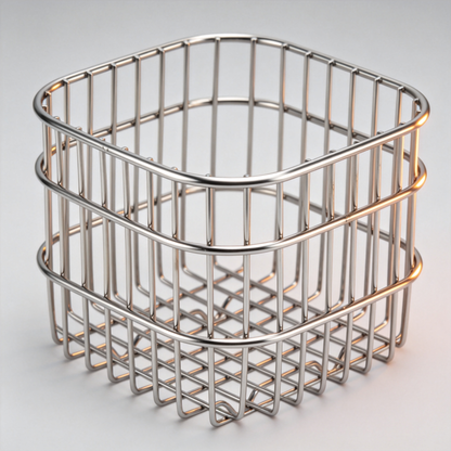 🪴 Home Essential | Premium Stainless Steel Organizer | Modern Desktop Storage Basket