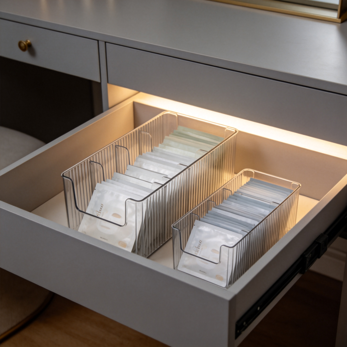 🧖 Beauty Essential | Clear Acrylic Skincare Organizer | Elegant Vanity Storage Solution