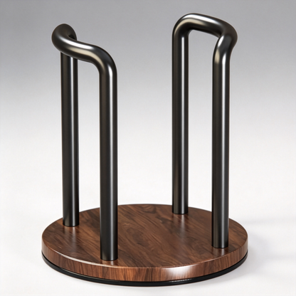 ☕ Coffee Essential | Wooden Metal Cup Holder | Stylish Kitchen Counter Organizer